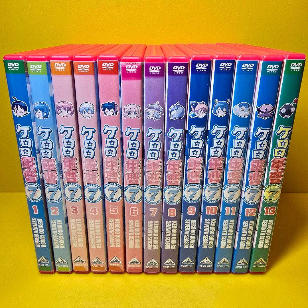 新品ケース交換済　ケロロ軍曹1st～7th + 劇場版6作 DVD全97巻セット