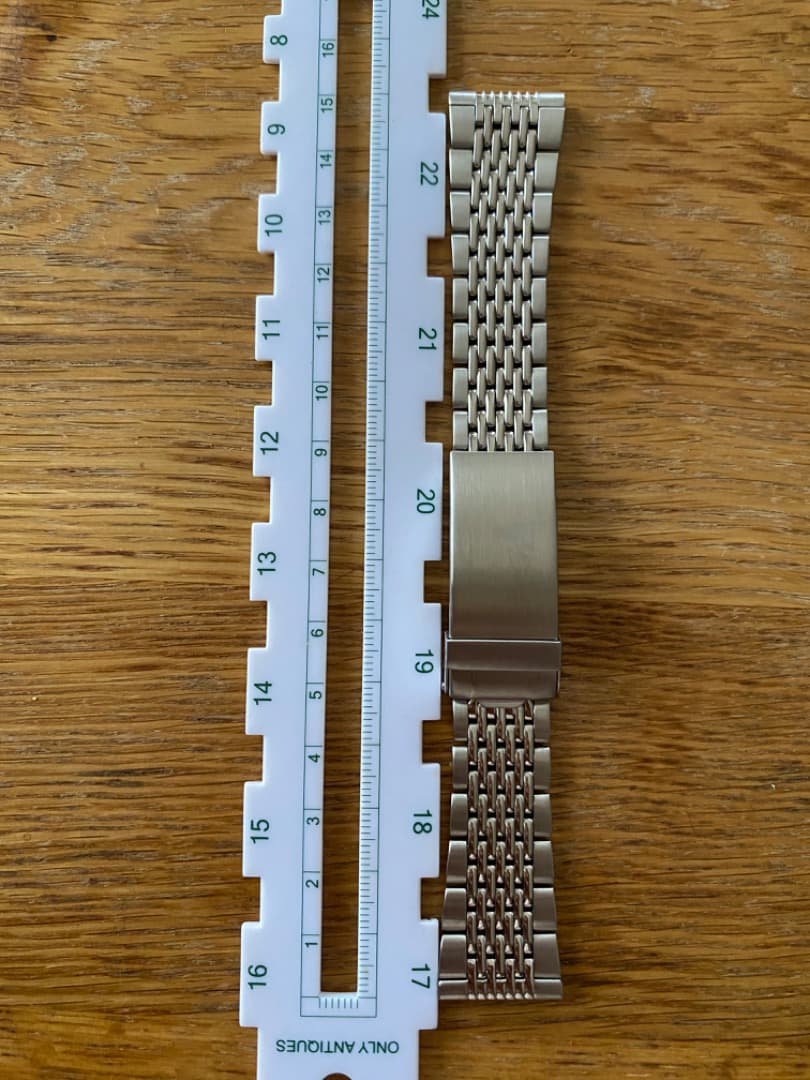 【新品同様】Mr Beads 20mm 9連ブレス ステンレススチール金属ベルト