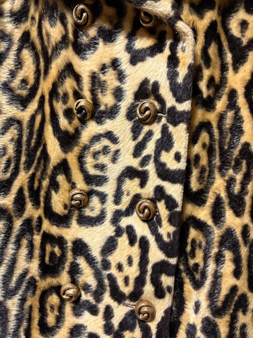 ビンテージコート　USA製　豹柄コート
