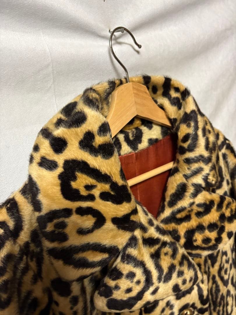 ビンテージコート　USA製　豹柄コート