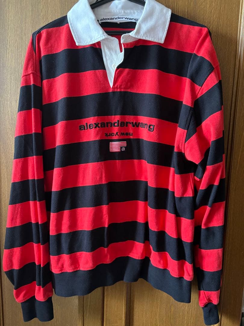 alexanderwang ストライプ ラガーシャツ