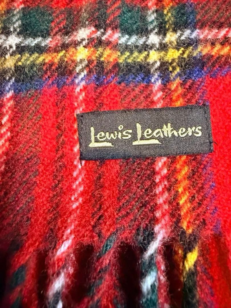 Lewis Leathers ルイスレザー マフラー レッドタータン