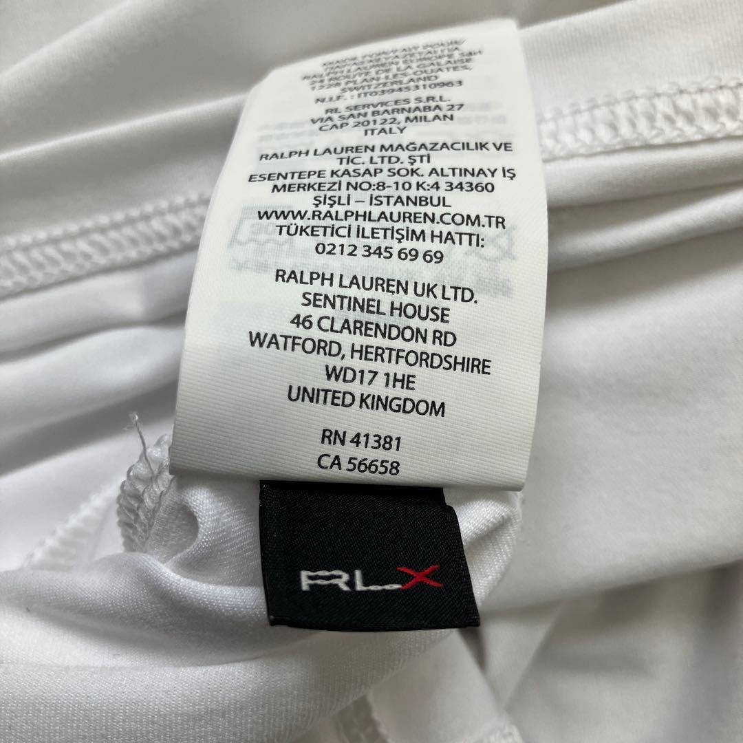 RLX ラルフローレン　ゴルフ　ポロシャツ　L 白　未使用　ポリエステル