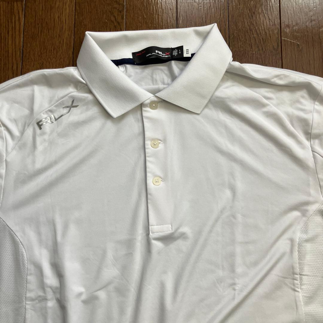 RLX ラルフローレン　ゴルフ　ポロシャツ　L 白　未使用　ポリエステル