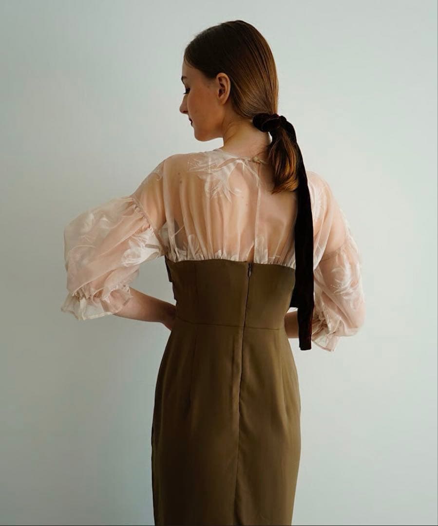 【sena】Acka. ◎ sheer puff dress ◎size2