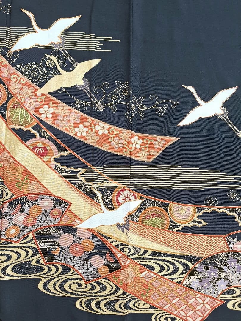 着物リメイクワンピース3629