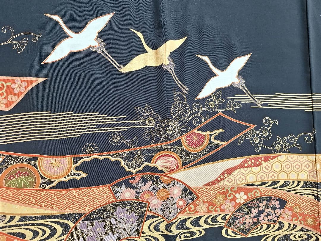 着物リメイクワンピース3629