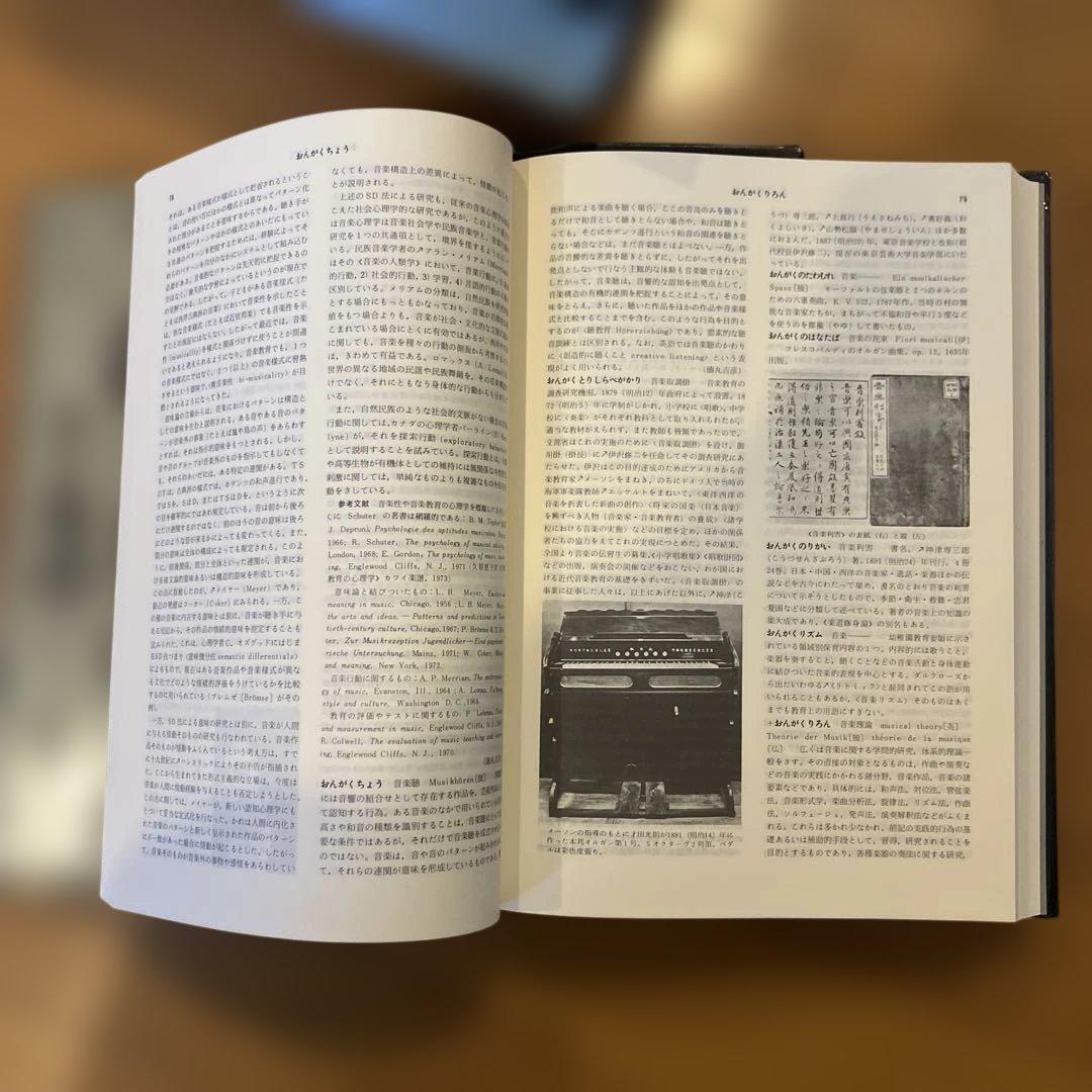 標準音楽辞典 本巻＋補遺 2冊セット 音楽之友社 函付 昭和版　美品　未使用品