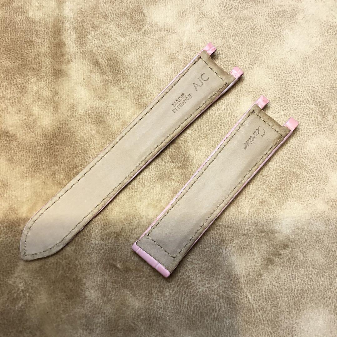 カルティエ　レザーベルト　カーフ型押し　18ミリ　(A183)