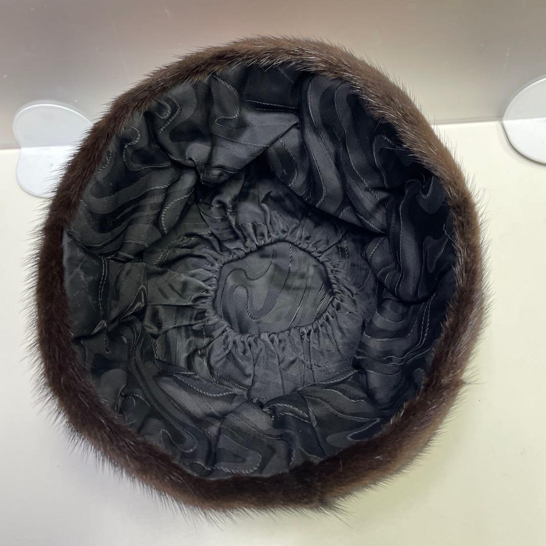 ヴィンテージ ミンク帽子