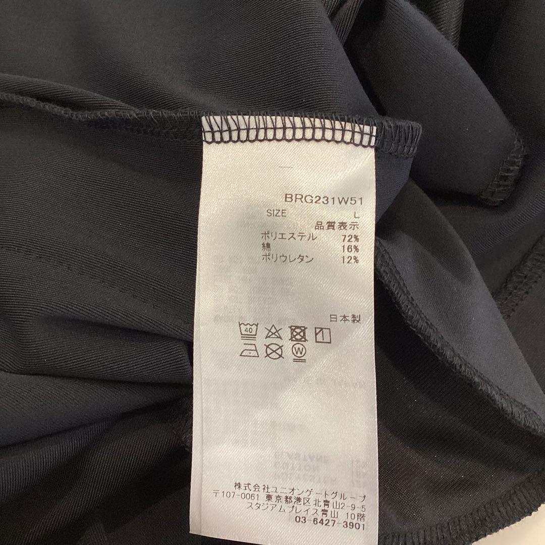 新品　BRIEFING サイド　ロゴライン　ハイネック　ワンピース