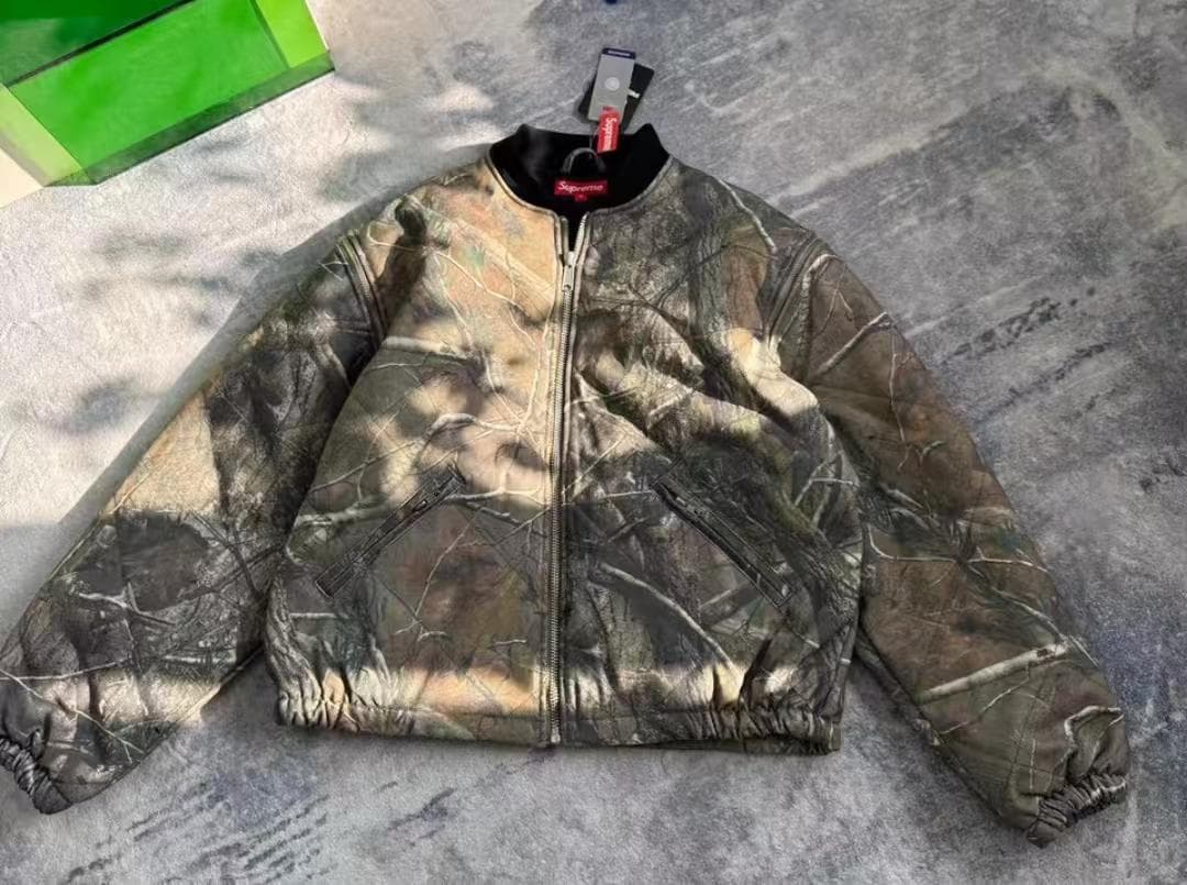Supreme Bomber Jacket リアルツリー柄 S