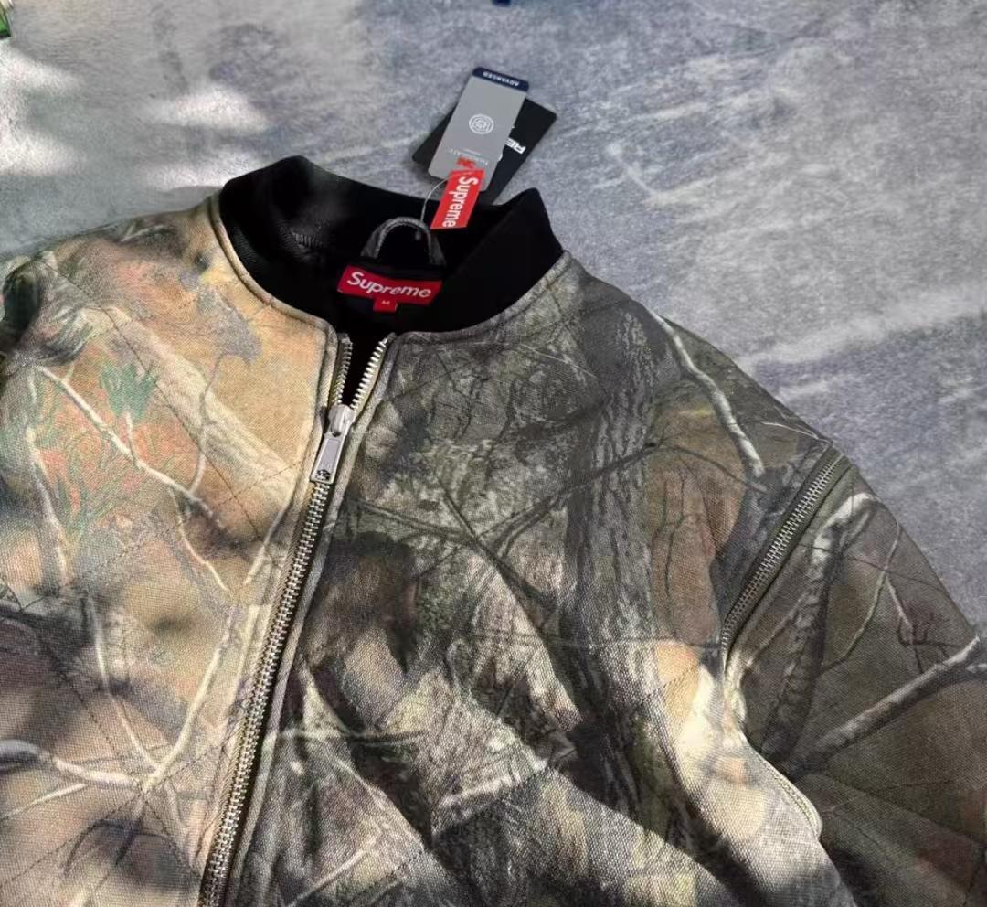 Supreme Bomber Jacket リアルツリー柄 S