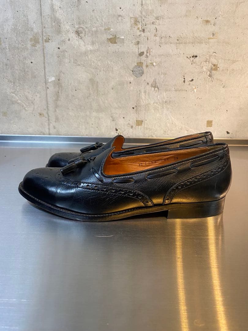 【定番】YSL イブサンローラン タッセルローファー ブラック レザー