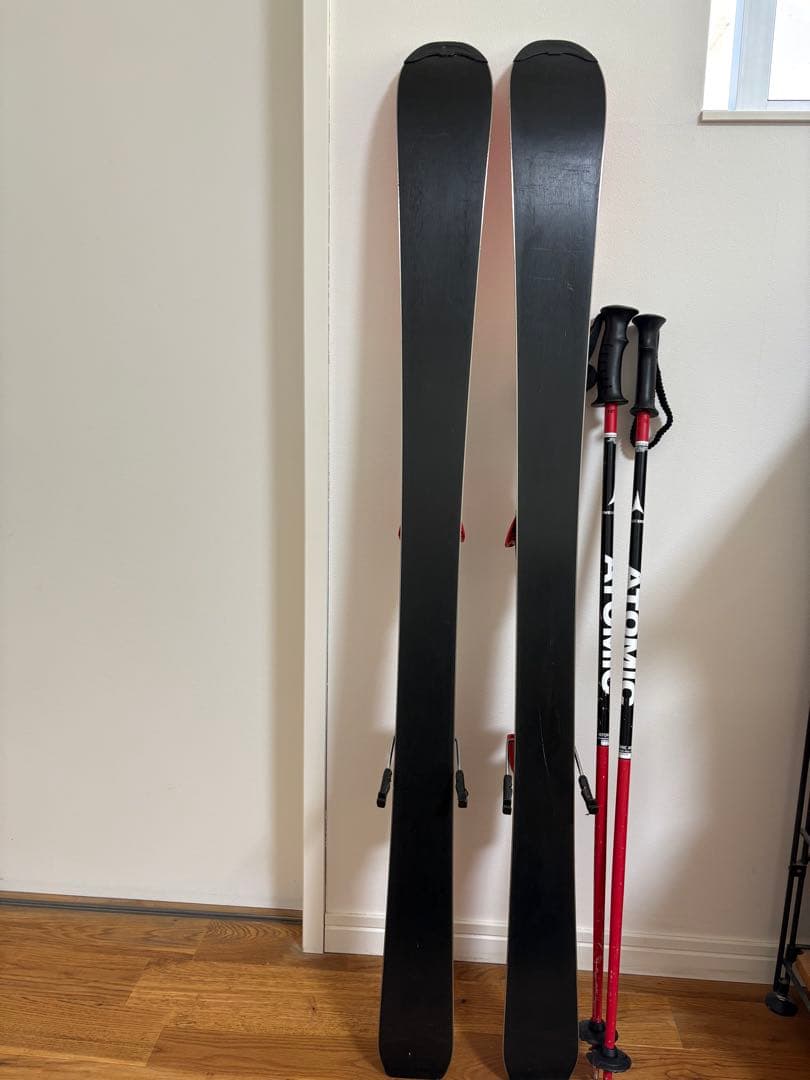 ATOMIC REDSTER j2 120 スキー板とスキーポール90セット