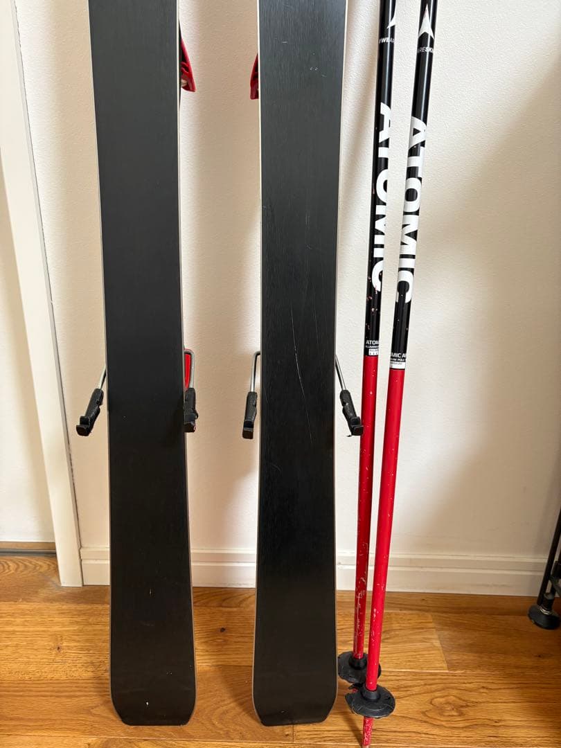 ATOMIC REDSTER j2 120 スキー板とスキーポール90セット