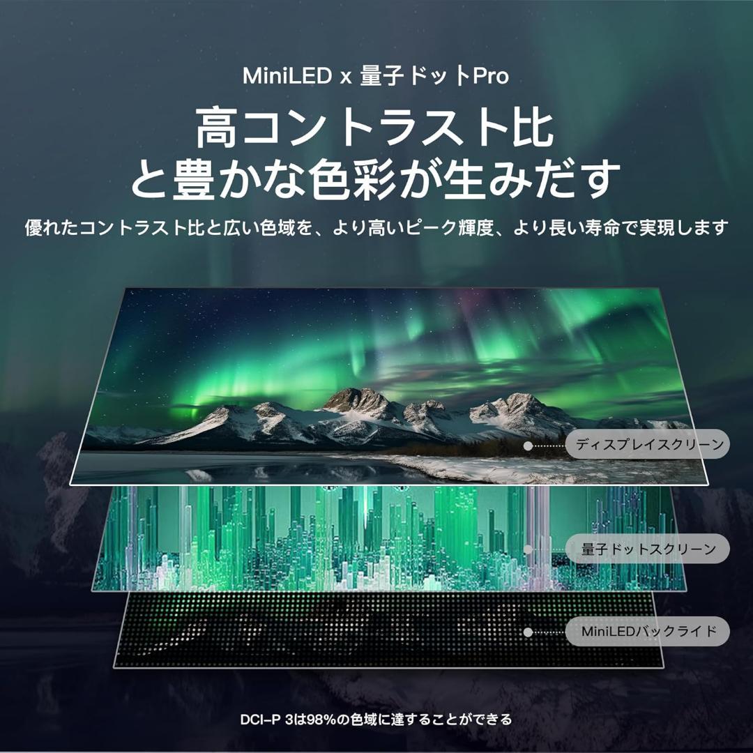 パンラム 50型 FPD 4K MiniLED 量子ドット チューナーレス