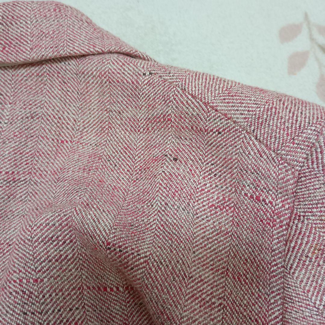 ロロピアーナ　ピンク テーラードジャケット 3つボタン　センターベント　ポケット