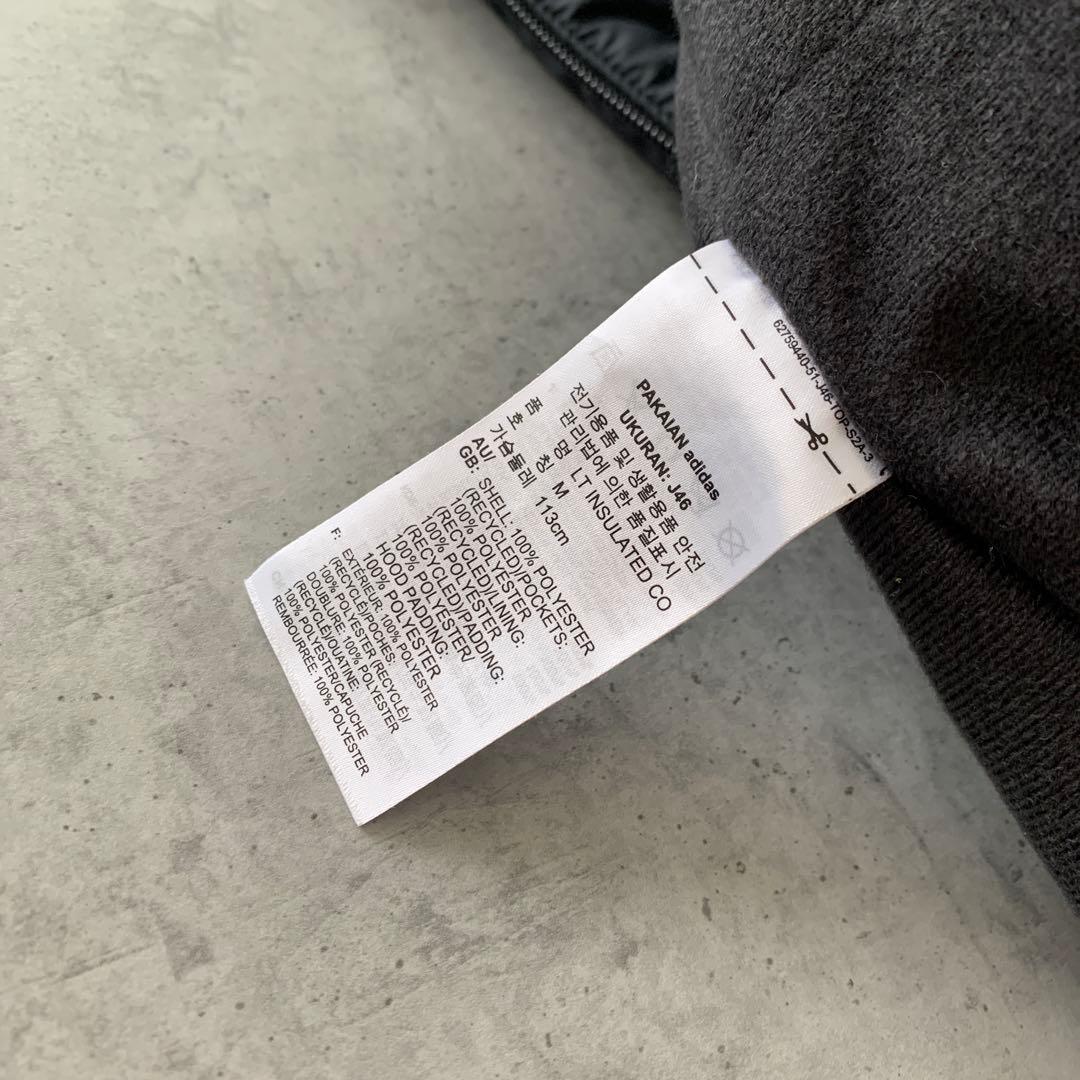 未使用✨アディダスadidas ブラック ベンチコート ストライプ