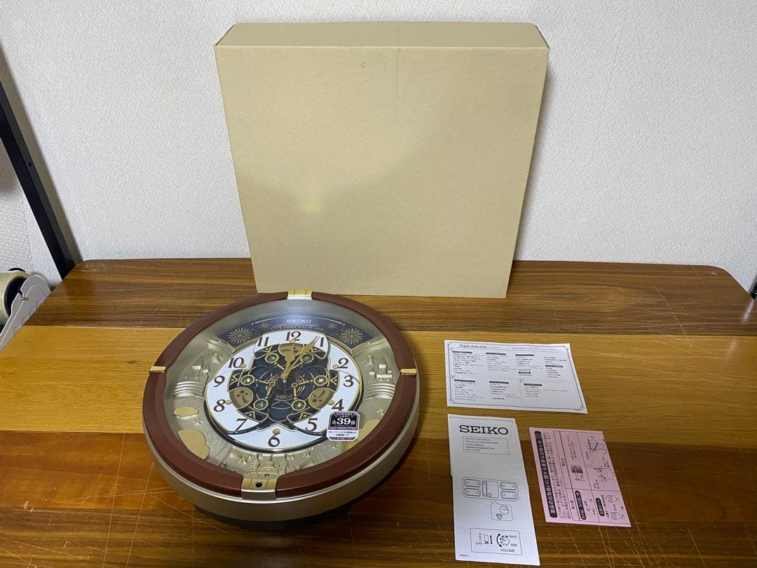 【超美品】SEIKO セイコー　からくり時計　掛け時計　RE601B
