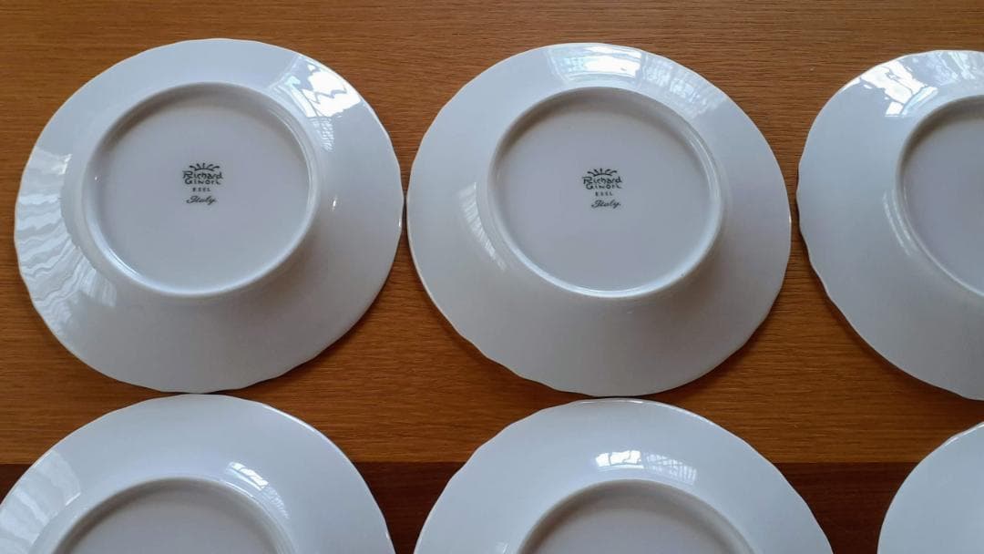 Richard Ginori 17cm ベッキオホワイト　6枚セット