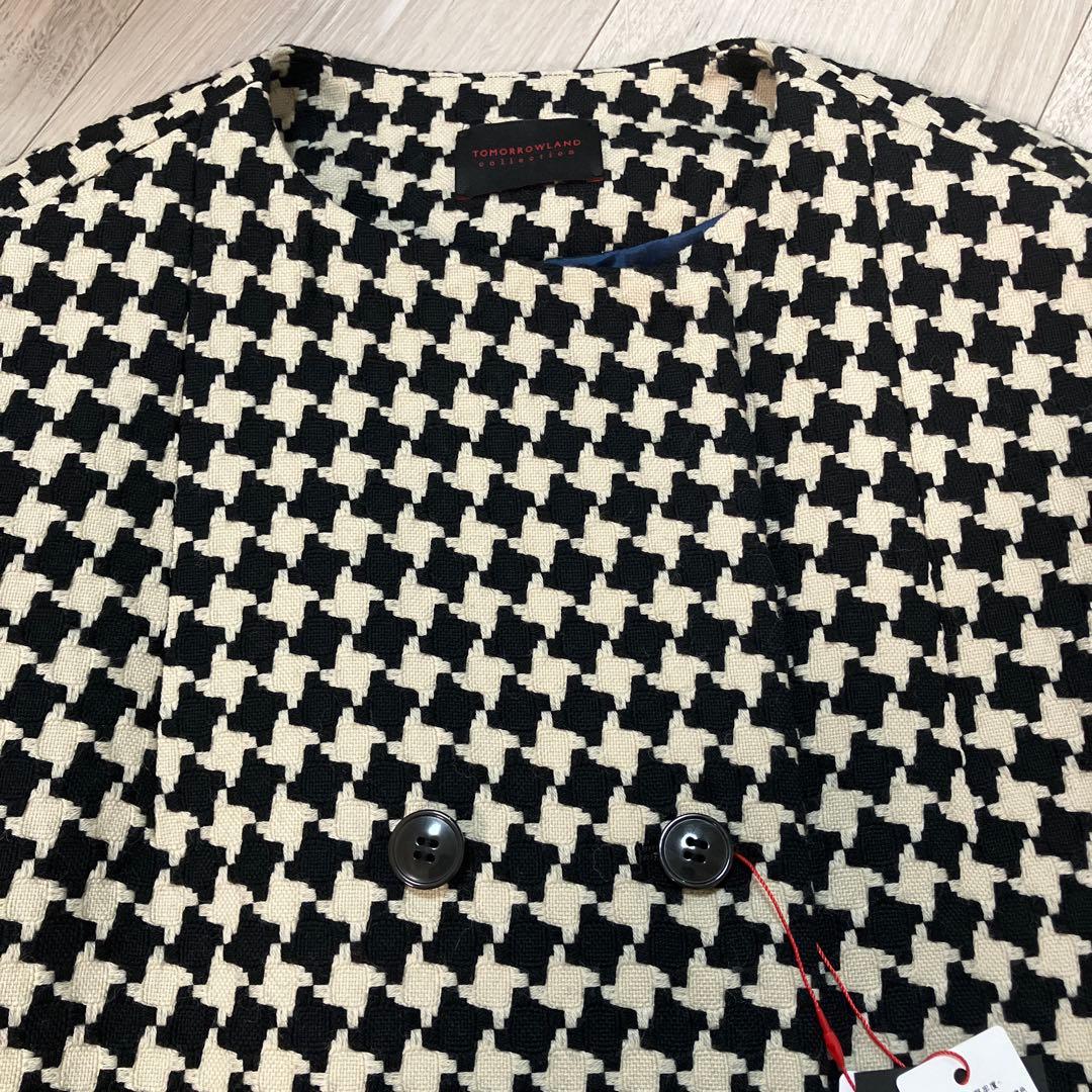 新品未使用完売品タグ付きTOMORROWLANDドビーハウンドトゥースバレルジレ