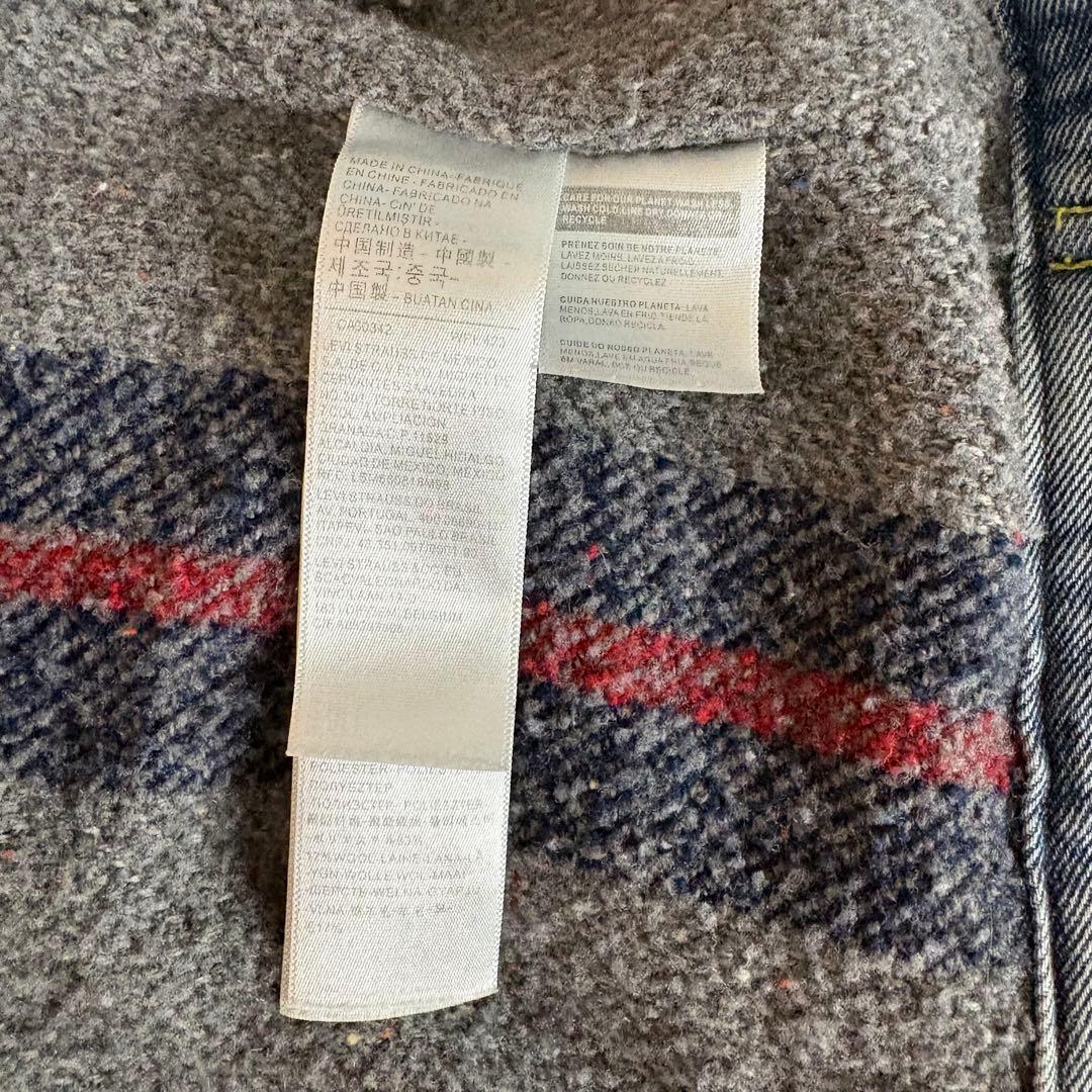 ジャケット・アウター STUSSY LEVIS EMBOSSED TRUCKER JACKET L