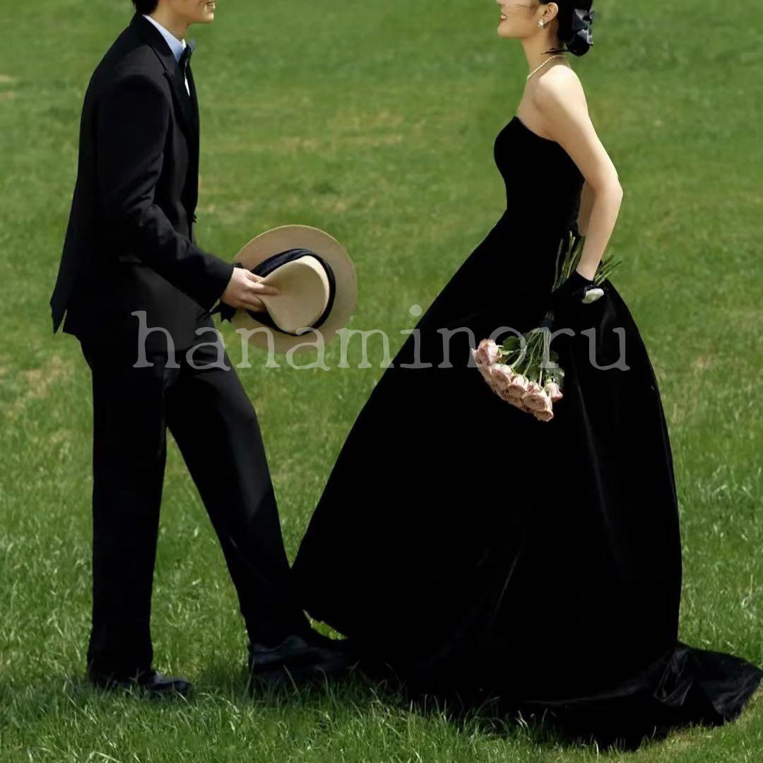 披露宴　パーティー　前撮り　街撮り　ドレス　黒　二次会　ウェディング　フォト