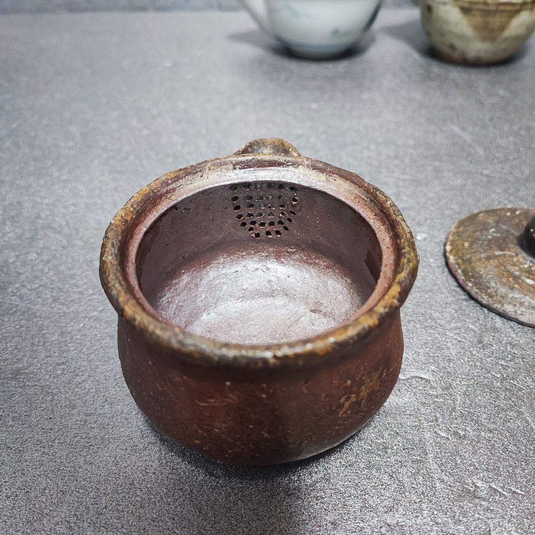 急須　宝瓶　備前焼　染付など　3点まとめ