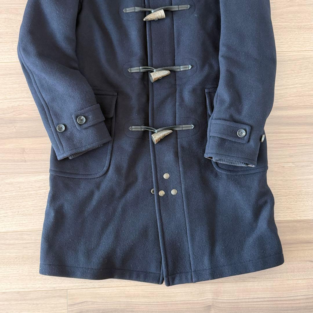 ScyeBasic ネイビー メンズダッフルコート フード付き【40】