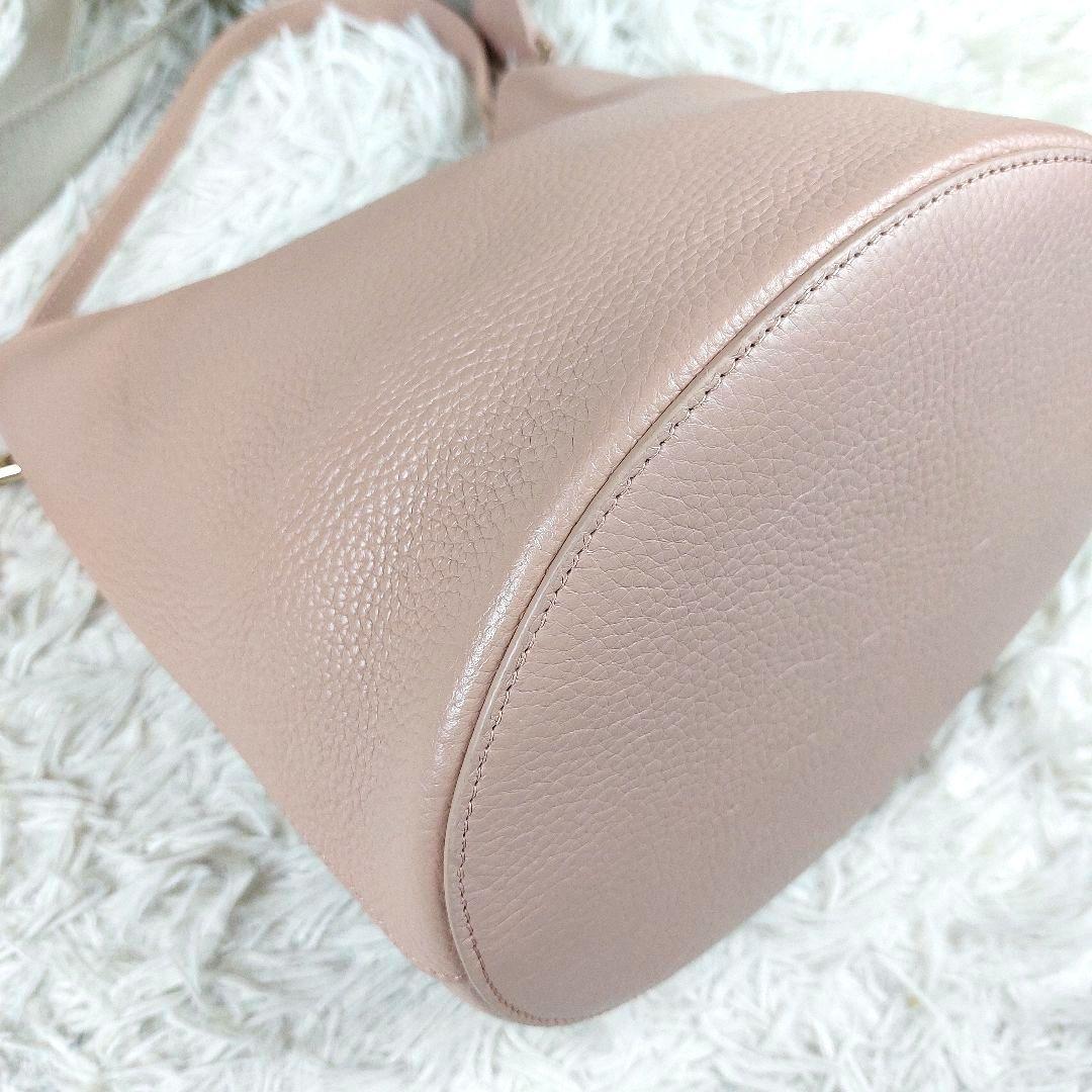 未使用級 FURLA ダナエ 現行ロゴ シボ革 2wayレザーショルダーバッグ