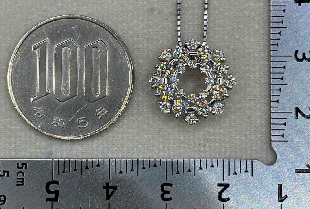 専用JA196★高級 ダイヤモンド1ct K18WG ペンダントヘッド