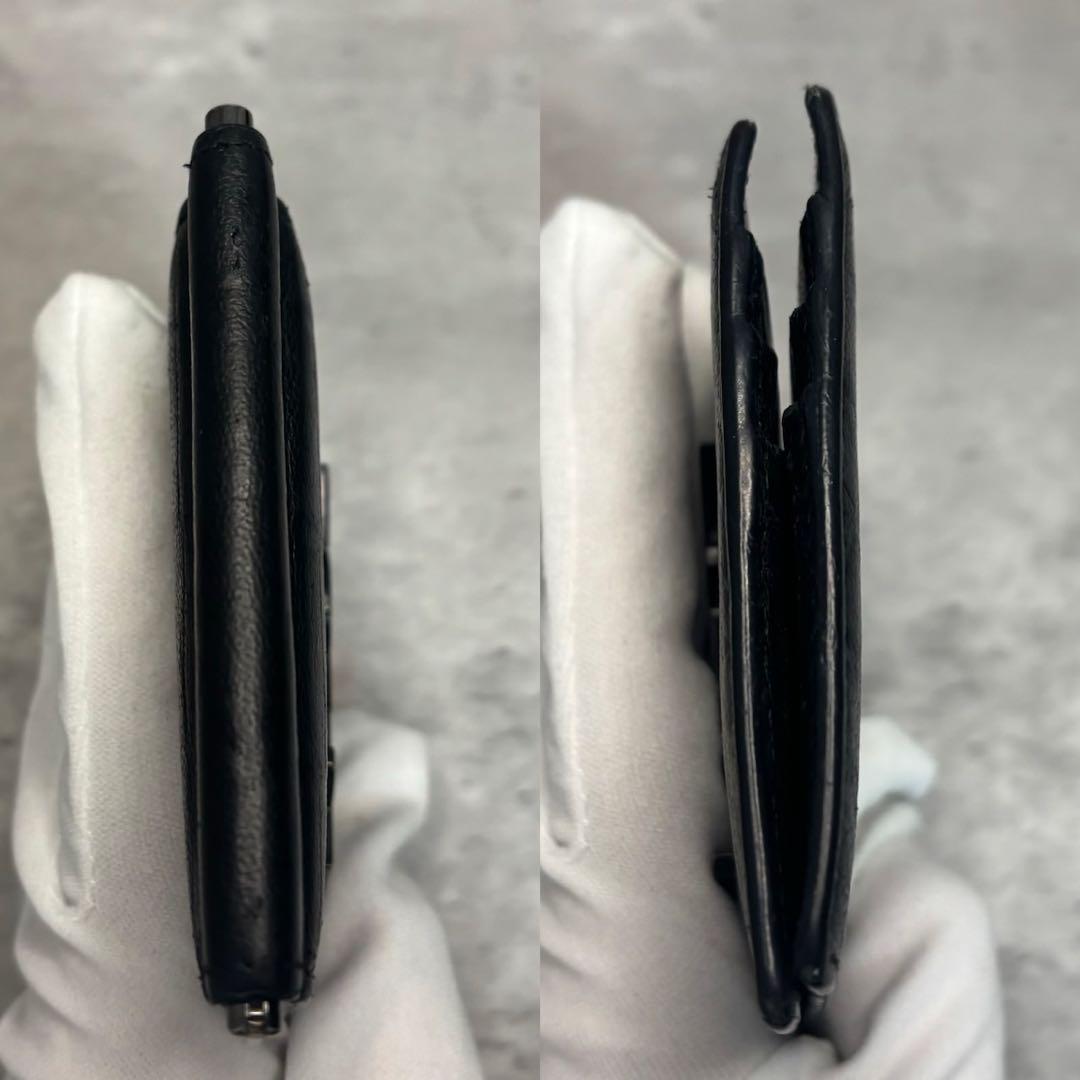 極美品✨ サンローラン クロコ マネークリップ カサンドラ YSL 札入れ