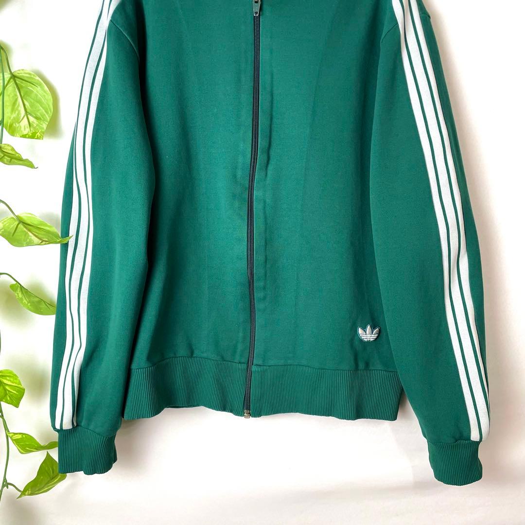 希少✨アディダス 西ドイツ製 デサント トラックトップ 刺繍 ユニセックス 2号