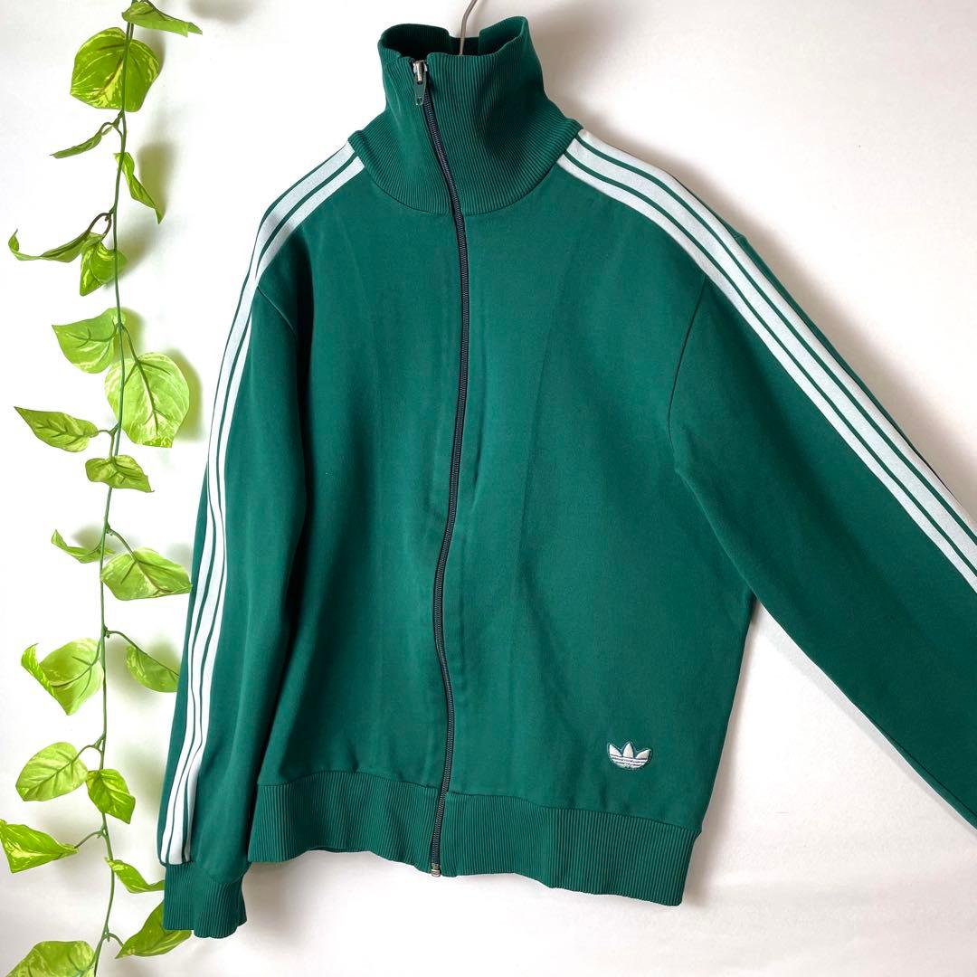 希少✨アディダス 西ドイツ製 デサント トラックトップ 刺繍 ユニセックス 2号