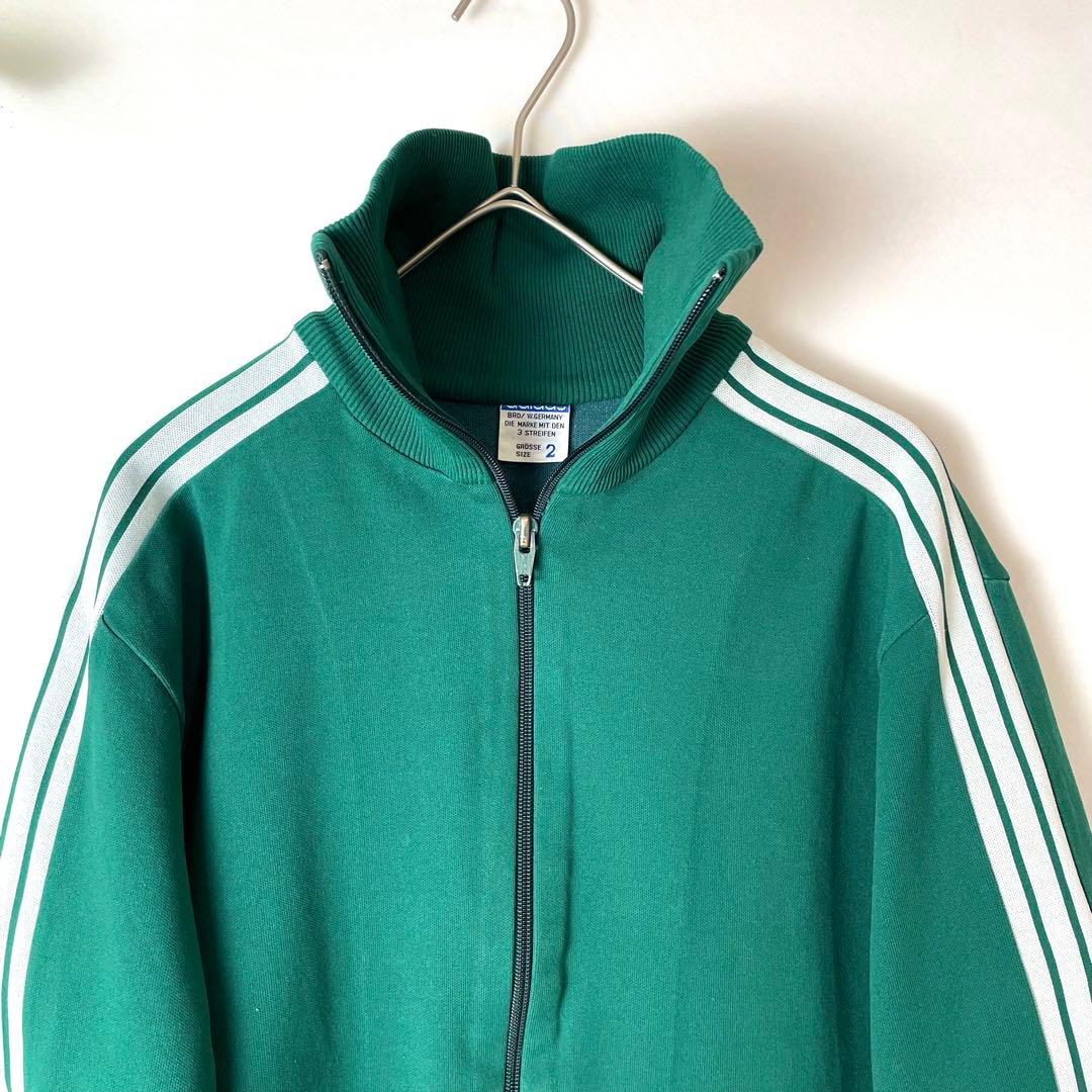 希少✨アディダス 西ドイツ製 デサント トラックトップ 刺繍 ユニセックス 2号