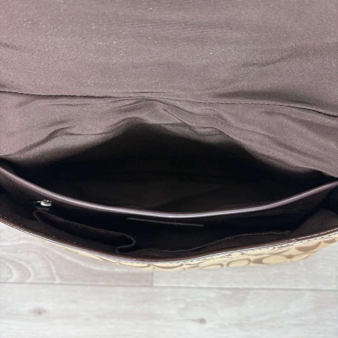 COACH コーチ シグネチャー ソーホーワンショルダー 茶