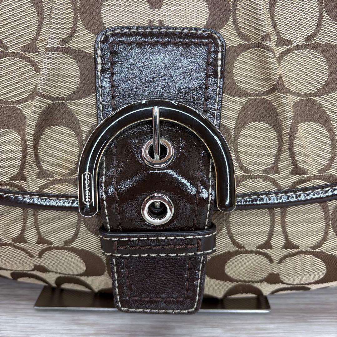 COACH コーチ シグネチャー ソーホーワンショルダー 茶