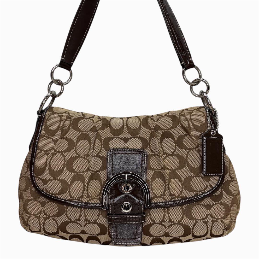 COACH コーチ シグネチャー ソーホーワンショルダー 茶