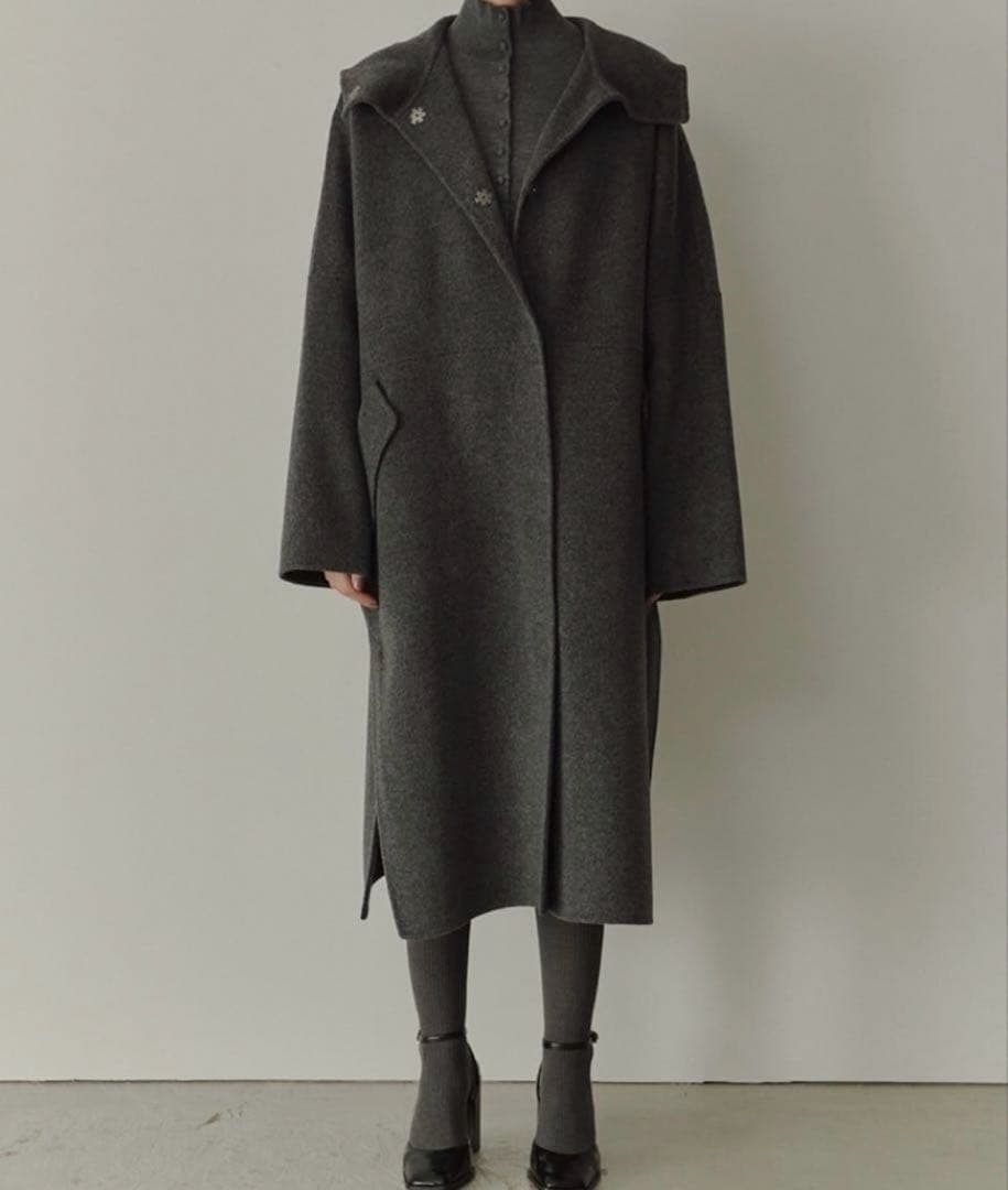 LE CIEL BLEU　Hooded Over Coat