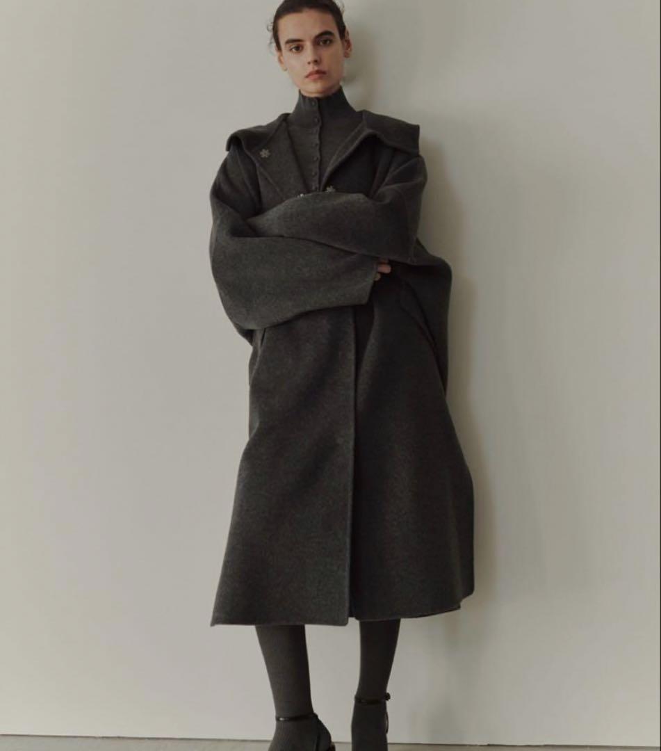 LE CIEL BLEU　Hooded Over Coat