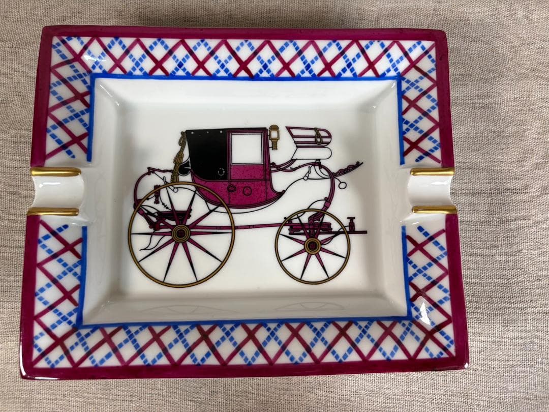 HERMES エルメス 灰皿 カレッシュ アッシュトレイ 小物入れ 馬車