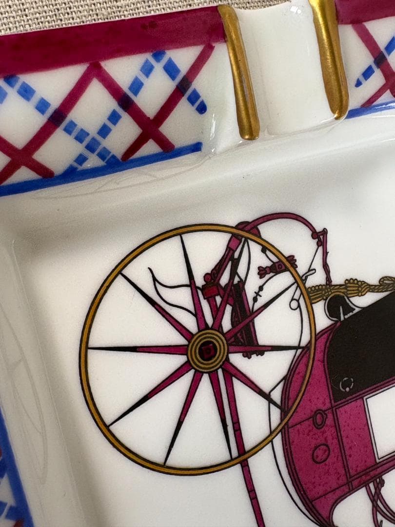 HERMES エルメス 灰皿 カレッシュ アッシュトレイ 小物入れ 馬車