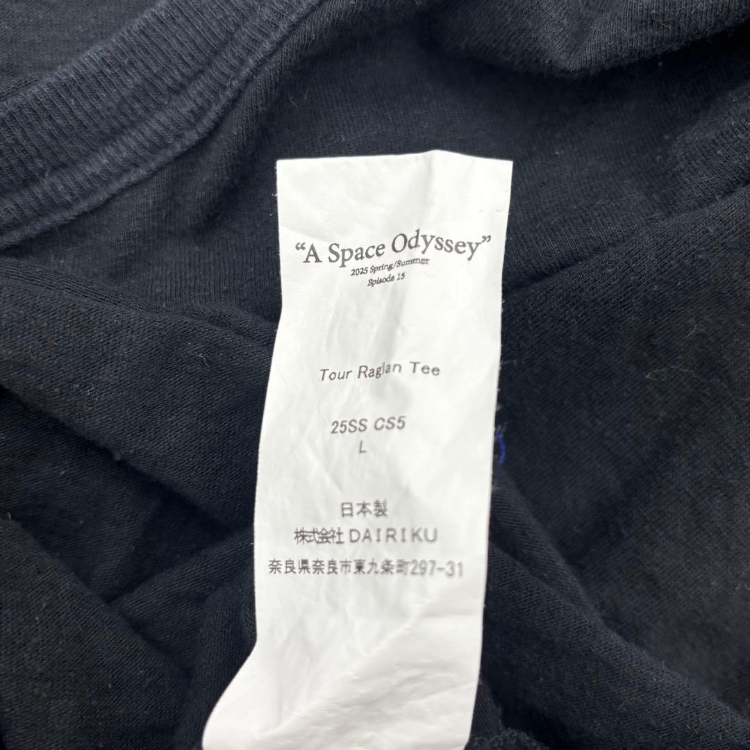 ダイリク DAIRIKU\"Tour\" Raglan Tee BLACK サイズL