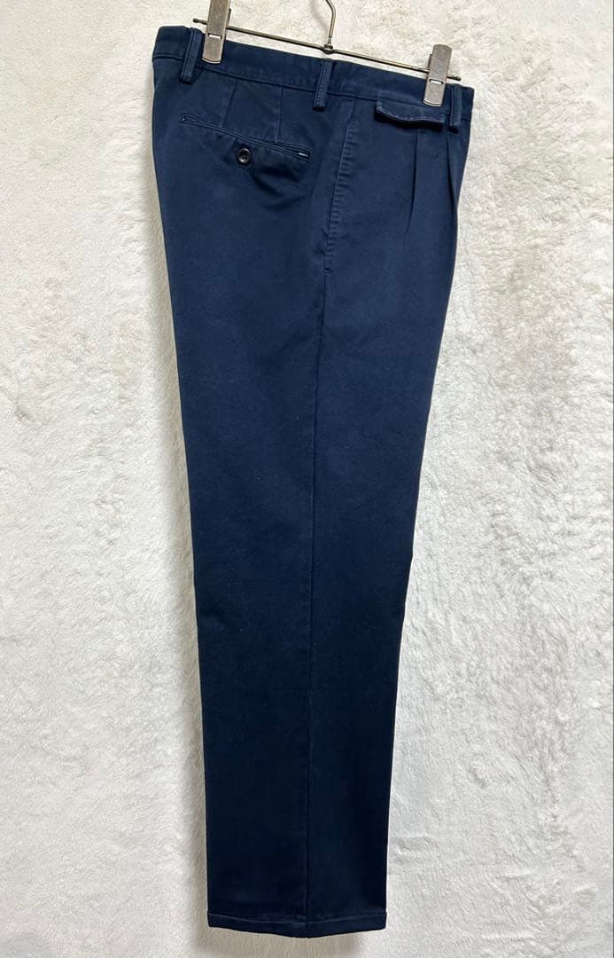 【美品】PT01 メンズ チノパン 32inc. L 82 ネイビー 製品洗い