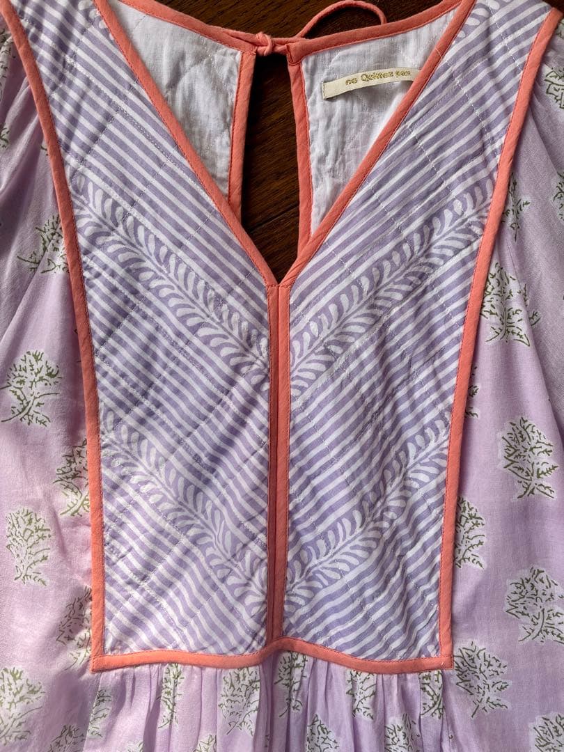 【ヌキテパ】Lotus Combi Print Dress