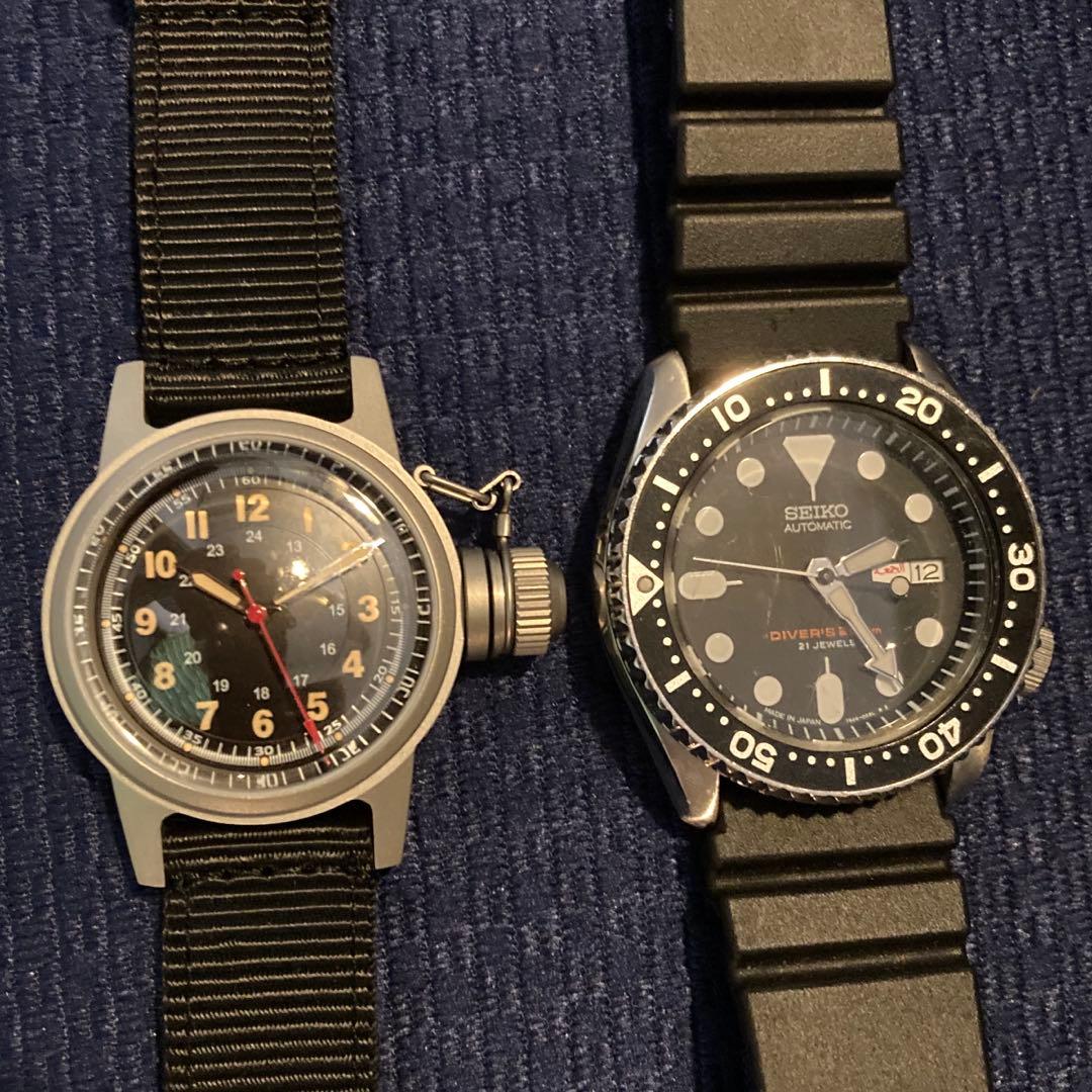 [新品] U.S.NAVY BUSHIPS キャンティーン 機械式腕時計 赤秒針