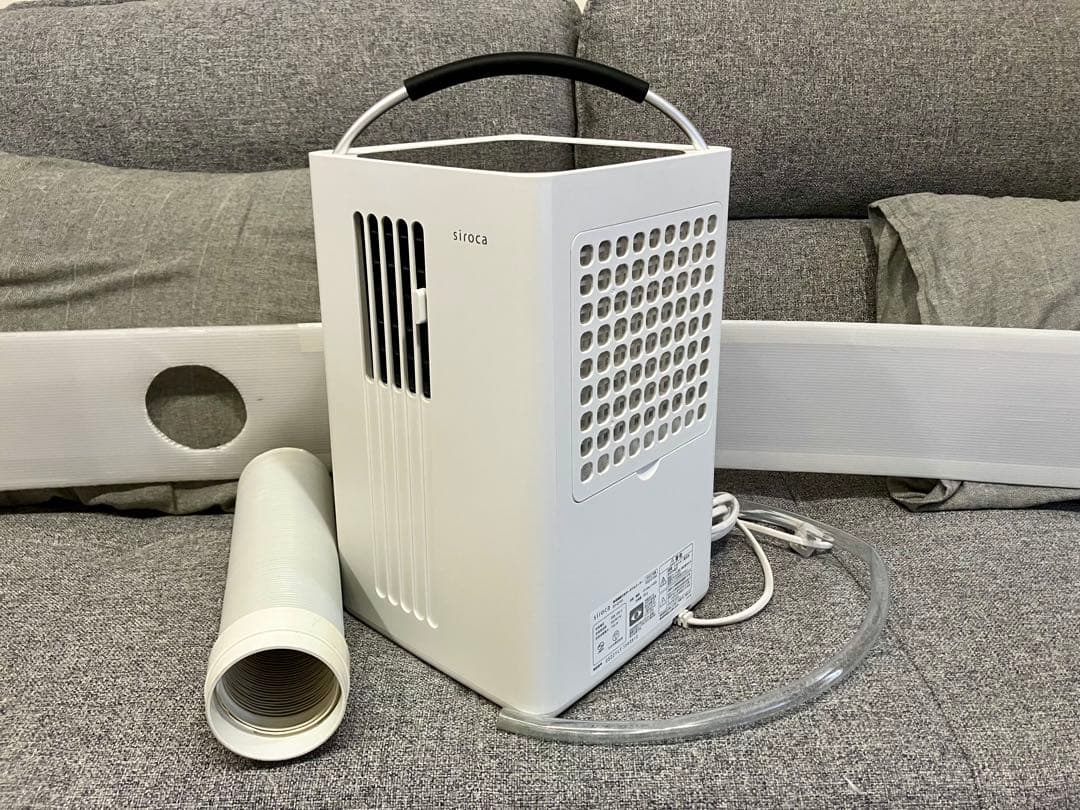 【自作　排水ホース＋窓パネル付き】sirocaポータブルクーラーSY-D151