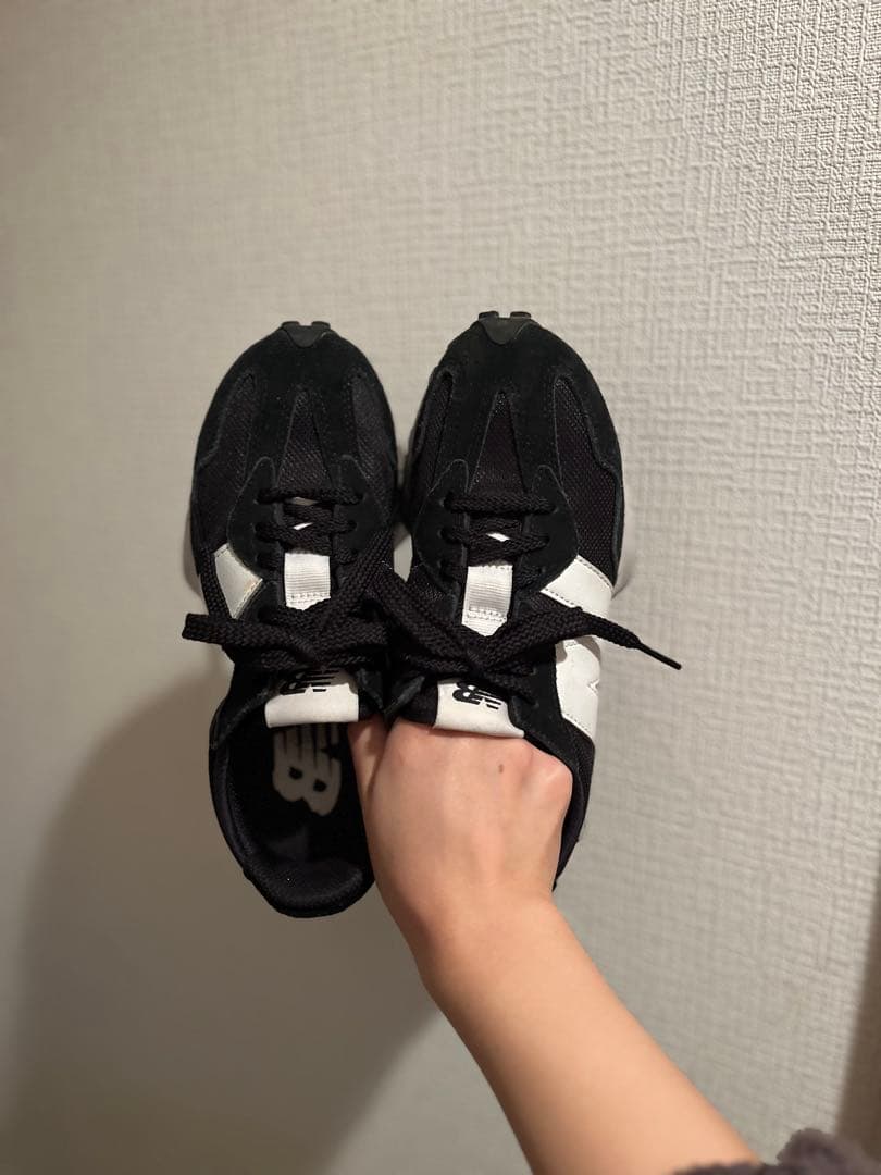 【美品】New Balance/スニーカー/MS327/ブラック/23cm