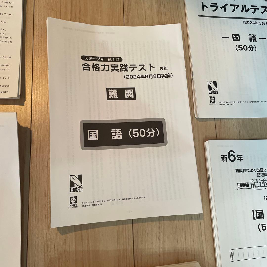 2024年度日能研6年生1年フル学習力育成テスト全国公開模試合格力育成合格力実践